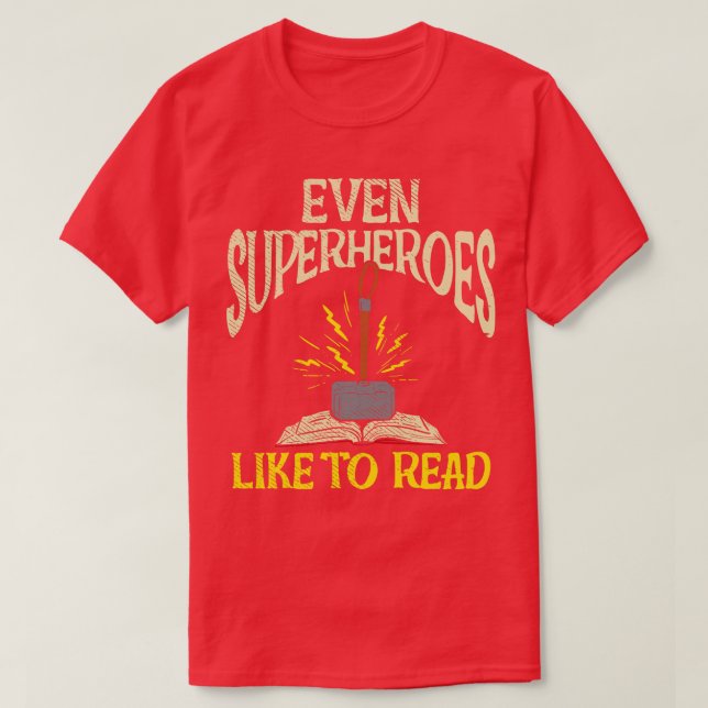 Auch gerne lesen T-Shirt (Design vorne)