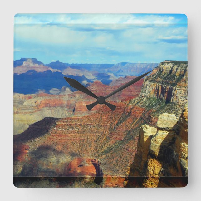 Auch Grand Canyon Quadratische Wanduhr (Vorderseite)