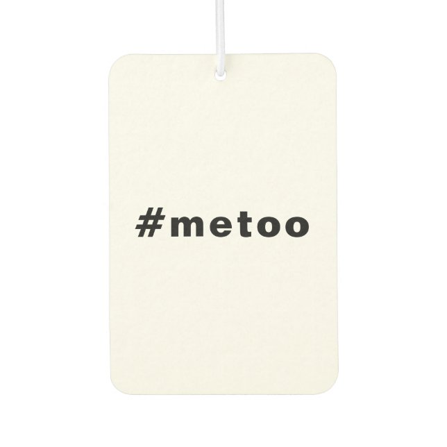Auch ich, #metoo, Stolz auf Schwarz-weißes Auto Autolufterfrischer (Vorderseite)
