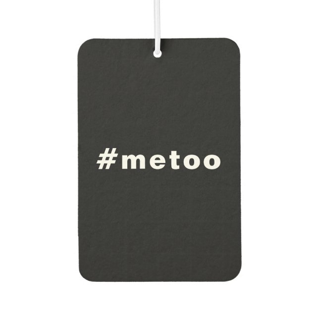 Auch ich, #metoo, Stolz auf Schwarz-weißes Auto Autolufterfrischer (Vorderseite)