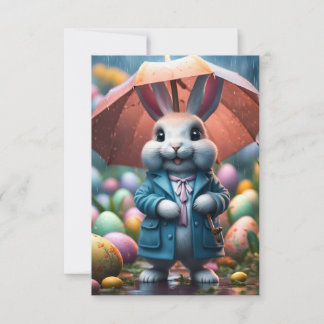 Auch im Regen werden Ostereier versteckt Einladung