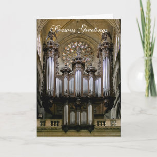 Auch Kathedrale Orgel Weihnachtskarte Feiertagskarte