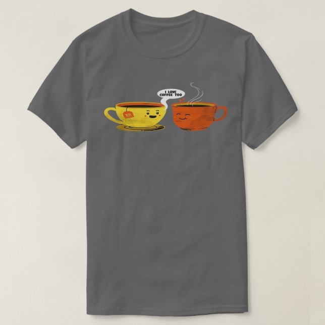 Auch Liebe Kaffee T-Shirt (Design vorne)