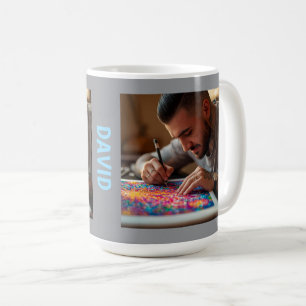 Auch Männer lieben Diamant-Kunst Kaffeetasse