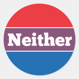 Auch nicht politischer Kandidat Runder Aufkleber
