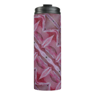 Auch Pink Tulip Ikat Thermosbecher