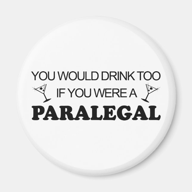 Auch trinken - Paralegal Magnet (Vorne)