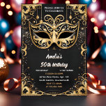 Auch Tutu Black Gold Chic Masquerade 50. Geburtsta Einladung<br><div class="desc">Treten Sie ein in einen Abend der Eleganz mit unserer "Even Tutu Black Gold Chic Masquerade 50. Birthday Einladung!" Dieses raffinierte Design Set die Bühne für eine Feier, die mit zeitlosen Reizen gefüllt ist und den Reichtum von Schwarz und Gold kombiniert. Die schicken Tutu und Maskerade Details versprechen eine Nacht...</div>