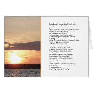 Auch wenn die Dinge nicht funktionierten...Beziehu