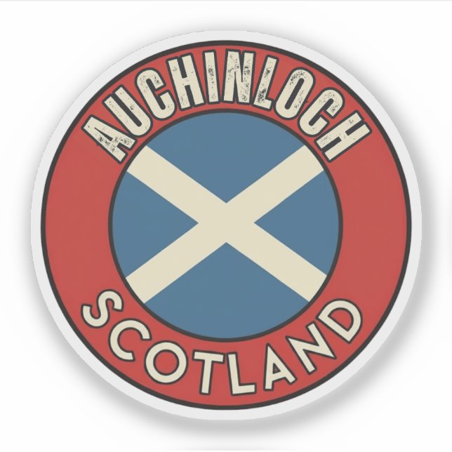 Auchinloch, Schottland Aufkleber (Vorderseite)