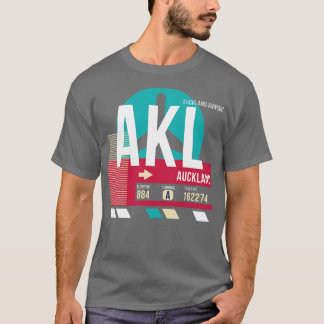 Auckland AKL New Zealand Airport Code Gepäckmarke T-Shirt