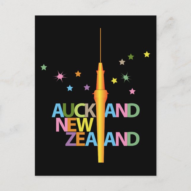 Auckland City Neuseeland Postkarte (Vorderseite)