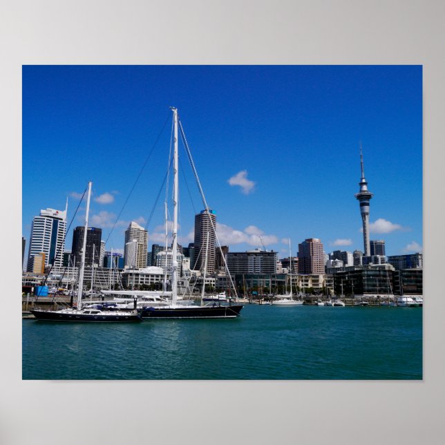 Auckland Harbor, Neuseeland - Poster (Vorne)