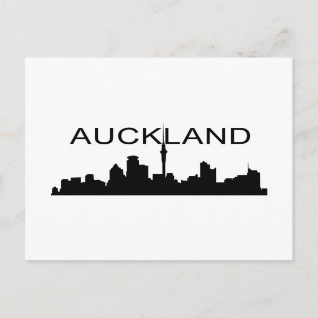 Auckland in Silhouette Postkarte (Vorderseite)