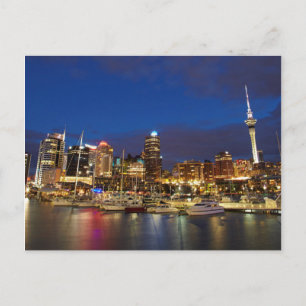 Auckland Nachthimmel Postkarte