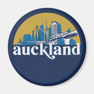 Auckland Neuseeland Altstadt Skyline Magnet