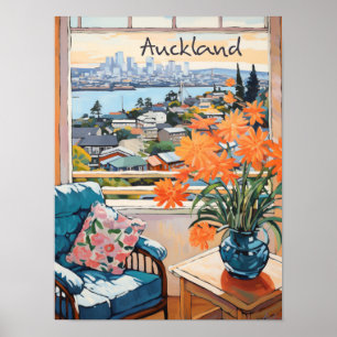 Auckland Neuseeland Reise Stadt Ästhetik Poster