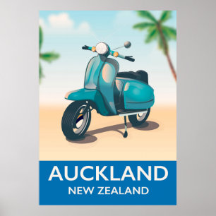 Auckland Neuseeland Reiseplakat Poster