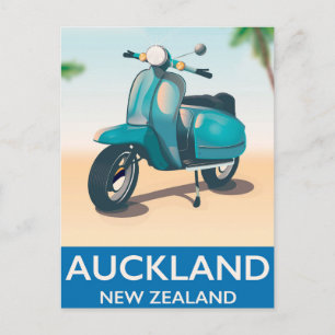 Auckland Neuseeland Reiseplakat Postkarte