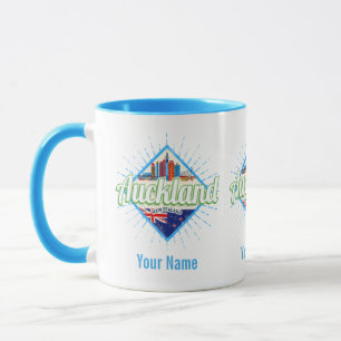 Auckland Neuseeland Retro-Silhouette vintage Tasse