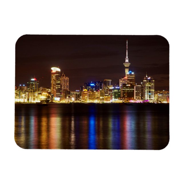 Auckland Night City Magnet (Horizontal)
