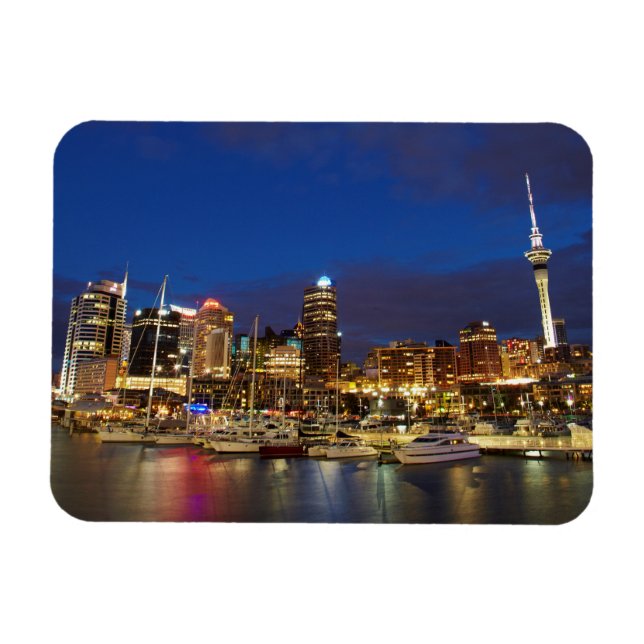 Auckland Night Skyline Magnet (Horizontal)