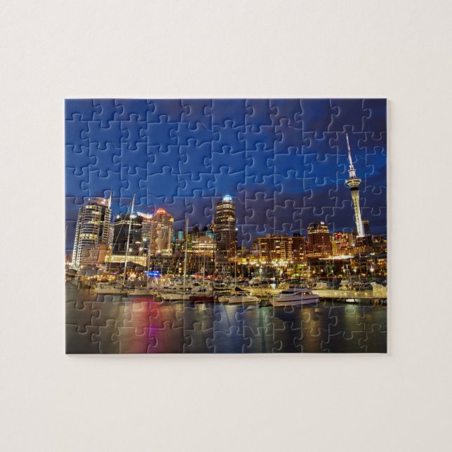 Auckland Night Skyline Puzzle (Horizontal)