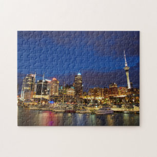 Auckland Night Skyline Puzzle