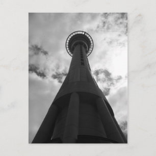 Auckland NZ Sky BW Postkarte