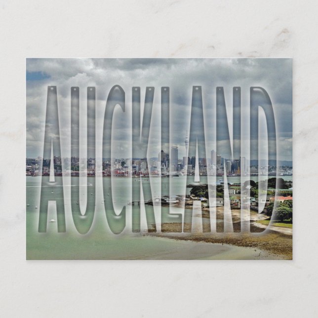 Auckland Postkarte (Vorderseite)