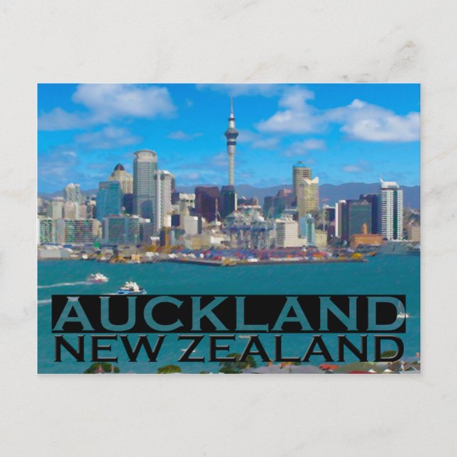 Auckland Postkarte (Vorderseite)