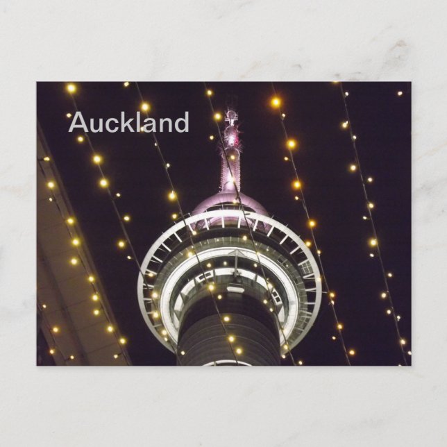 Auckland Sky Tower, NZ Postkarte (Vorderseite)