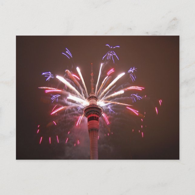 Auckland Sky Tower Postkarte (Vorderseite)