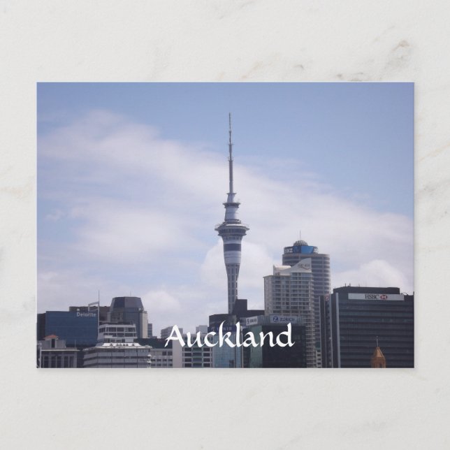 Auckland Skyline Postkarte (Vorderseite)