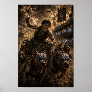 Audacity / Jockey / Hunde Rennen Poster