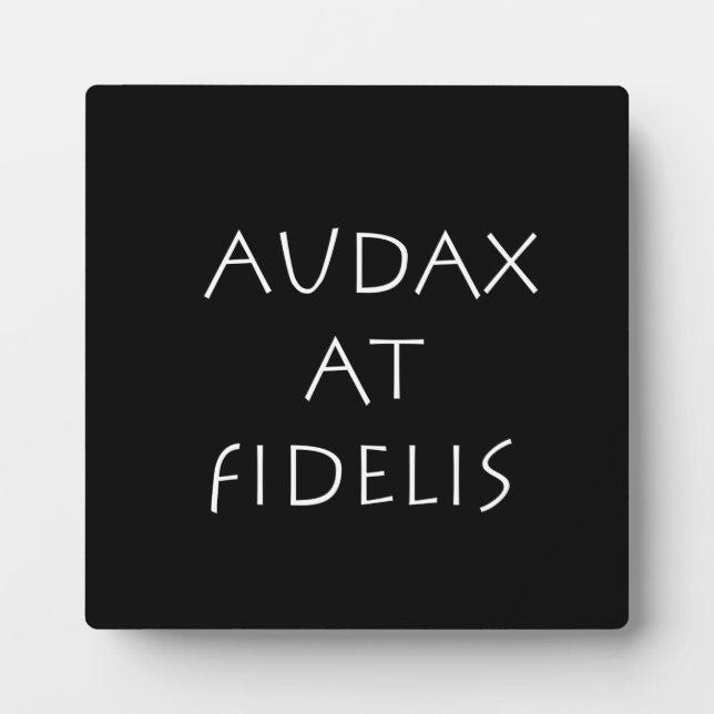 Audax auf Fidelis Fotoplatte (Vorderseite)