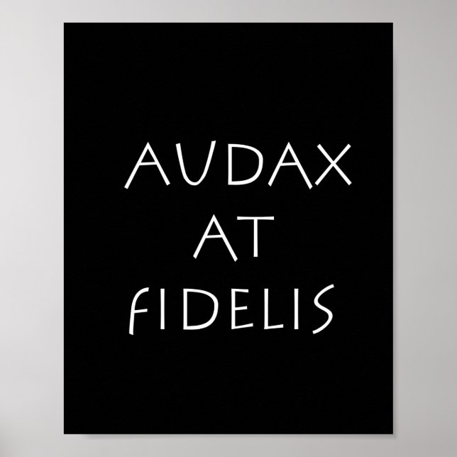Audax auf Fidelis Poster (Vorne)