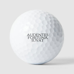 Audentes Fortuna Iuvat Golfball