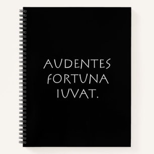 Audentes Schicka iuvat Notizbuch