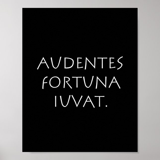 Audentes Schicka iuvat Poster (Vorne)