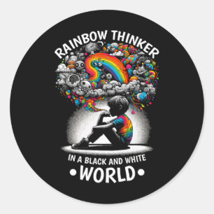 Audhd Autismus Adhd Autistic Spectrum Neurodiversi Runder Aufkleber