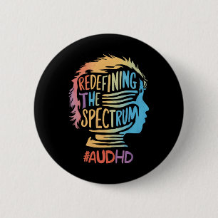 Audhd Autismus Adhs Autistisches Spektrum Neurodiv Button