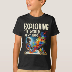 Audhd Autismus Adhs Autistisches Spektrum Neurodiv T-Shirt