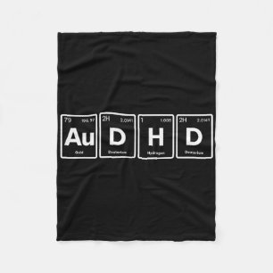 Audhd Periodensystem Autismus + Adhd Für Nerds Min Fleecedecke