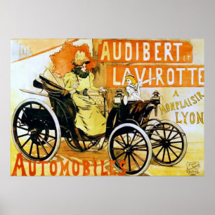Audibert und Lavirotte Automobiles. Poster