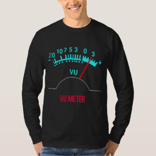 Audio Analog VU Meter Sound Engineer HiFi  T-Shirt