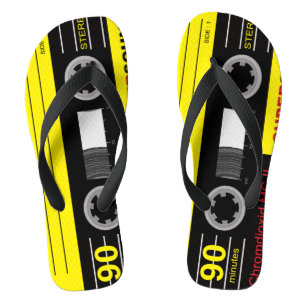 Audio-Cassette MixTape Flip Flops