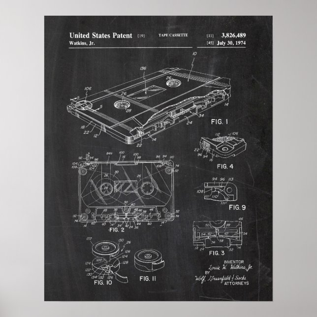Audio-Cassette-Patent Poster (Vorne)