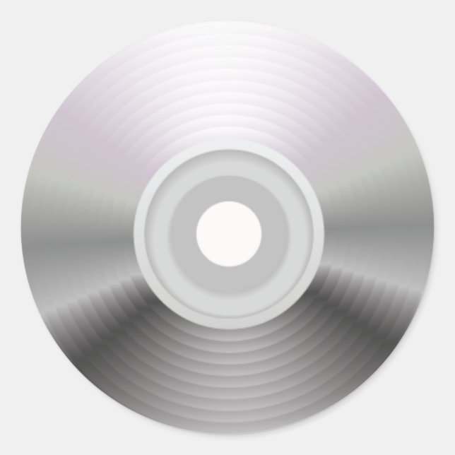 Audio-CD-Round-Aufkleber Runder Aufkleber (Vorderseite)