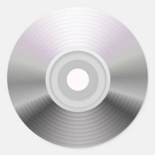 Audio-CD runder Aufkleber